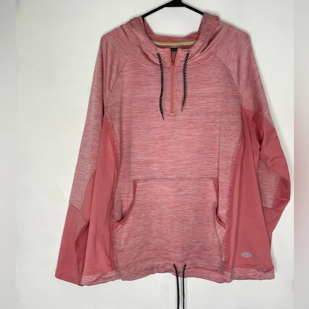 Maurice’s In Motion Athletic Hooded Top, Size 2 Plus - Picture 1 of 5